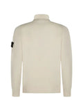 Stone Island button-placket logo-patch sweater