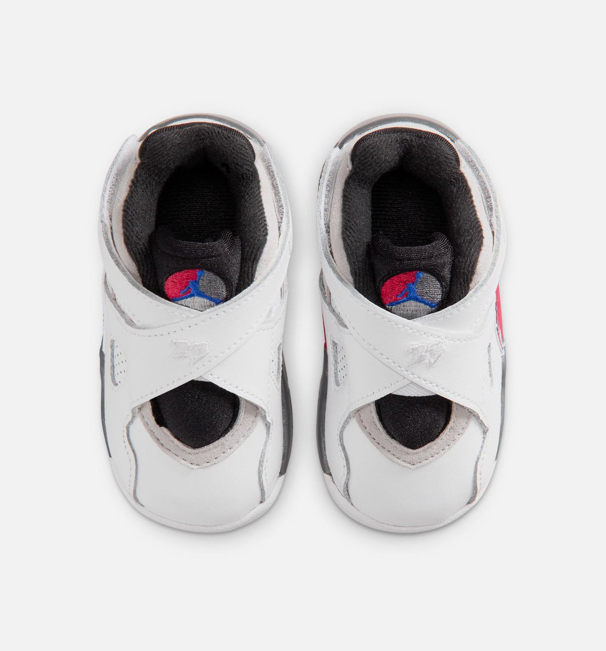 Air Jordan 8 Retro White and True Red – Infant/Toddler Lifestyle Shoe in White/Black/True Red